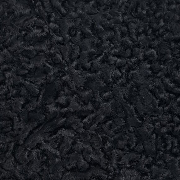 Vintage Persian Curly Lamb Muff w/ Waldes Zipper by Engel-Fetzer Cleveland OH - Picture 10 of 15